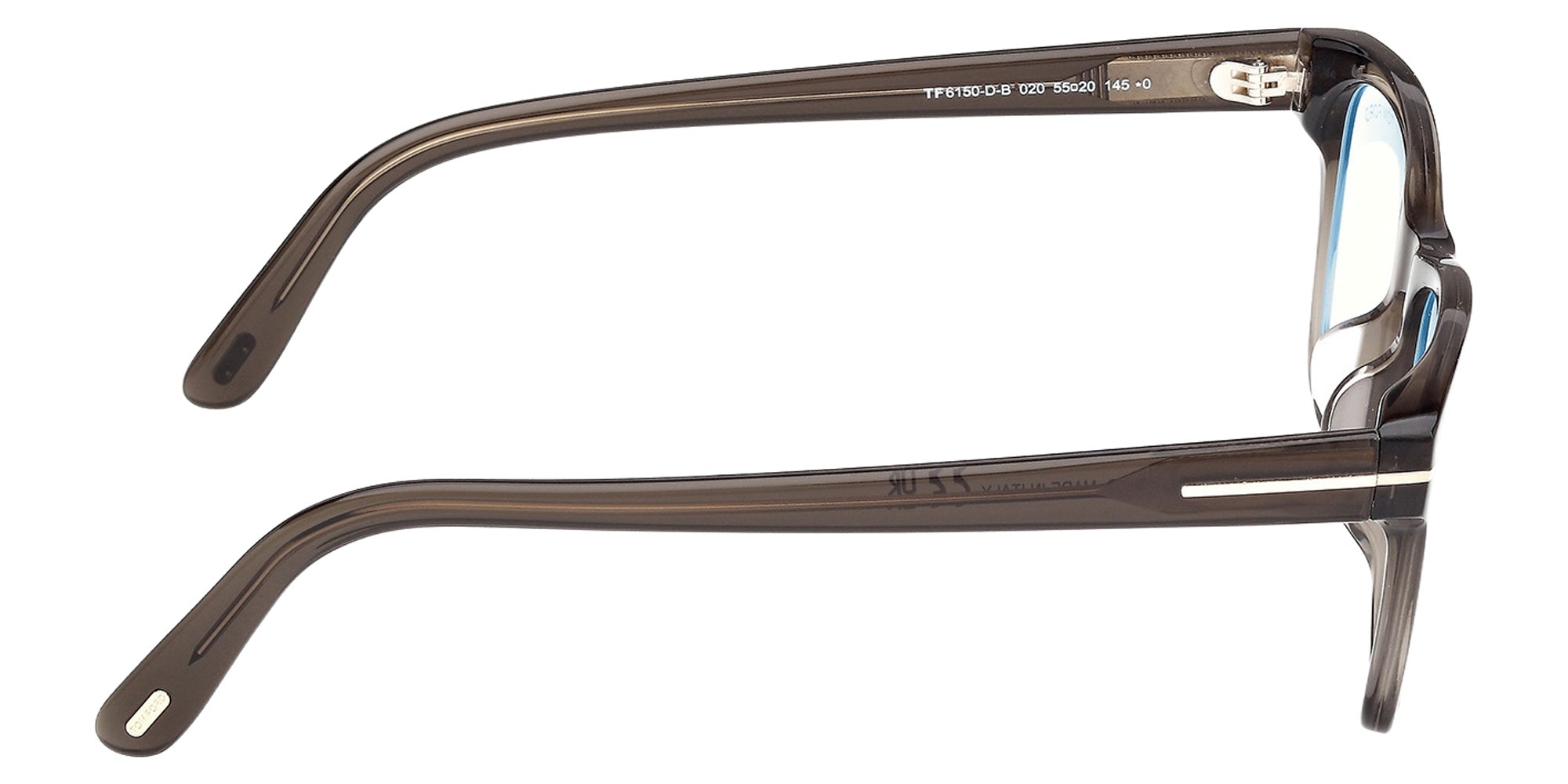 Tom Ford FT6150-D-B 020 55 - Shiny Gray / Blue Filter 020 #id:ft6150db020_s:102130