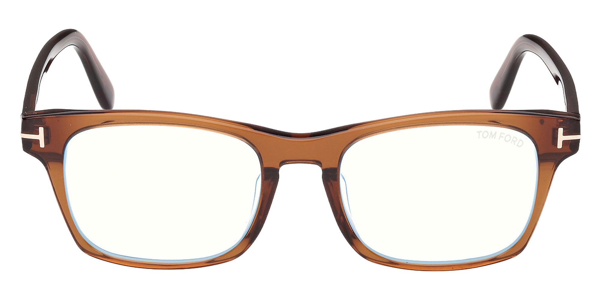 Tom Ford FT6150-D-B 048 55 - Shiny Dark Brown / Blue Filter 048 #id:ft6150db048_s:104100