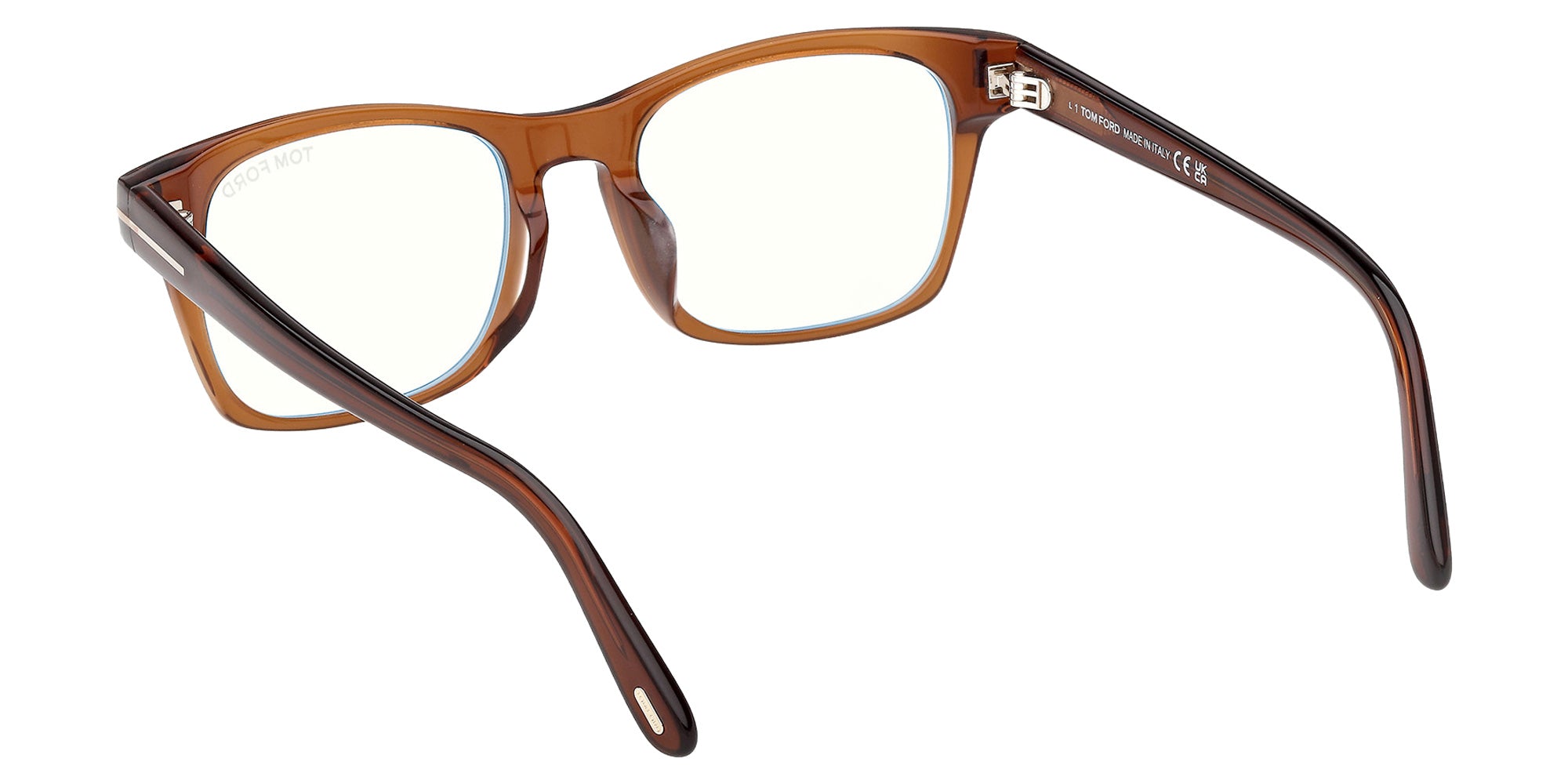 Tom Ford FT6150-D-B 048 55 - Shiny Dark Brown / Blue Filter 048 #id:ft6150db048_s:104115