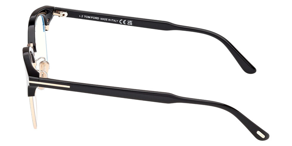 Tom Ford FT6151-D-B 001 54 - Shiny Black / Blue Filter #id:ft6151db001_s:100110