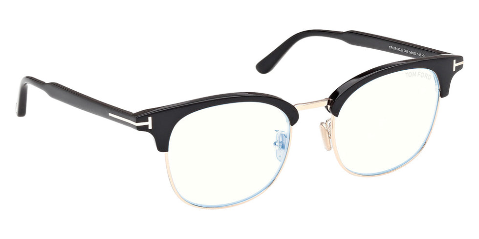 Tom Ford FT6151-D-B 001 54 - Shiny Black / Blue Filter #id:ft6151db001_s:100135