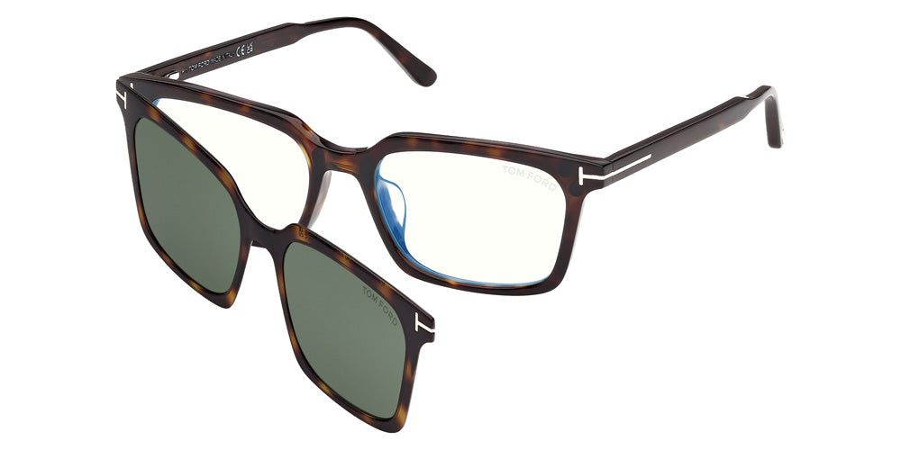Tom Ford FT6153-D-B 052 57 - Dark Havana / Green Blue Filter #id:ft6153db052_s:102105