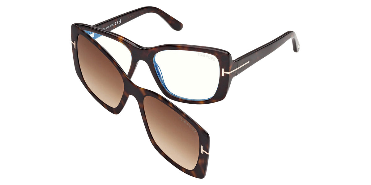 Tom Ford FT6176-B 052 53 - Dark Havana / Gradient Brown Blue Filter #id:ft6176b052_s:102105