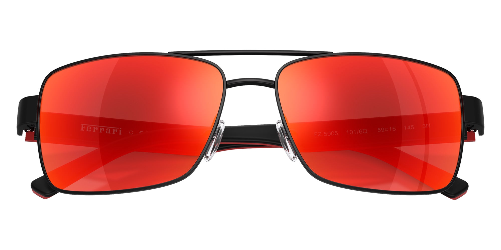 SCUDERIA FZ5005 101/6Q 59 - Black Matte / Dark Red Mirrored #id:fz50051016q_s:100125