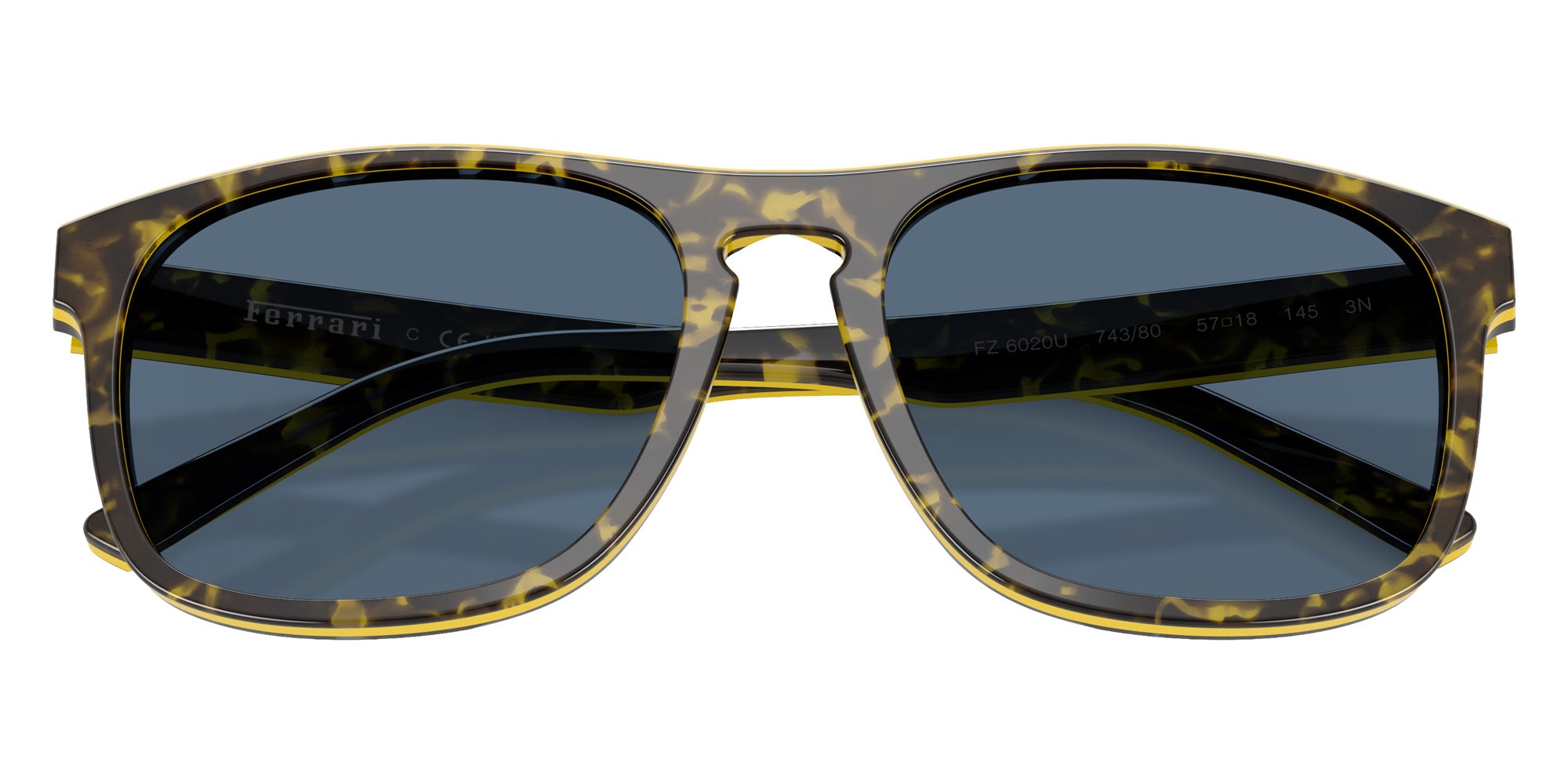 SCUDERIA FZ6020U 743/80 57 - Gray Havana/Yellow / Dark Blue #id:fz6020u74380_s:106125