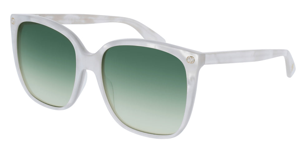 Gucci GG0022S 004 57 - White / Green Gradient #id:gg0022s004_s:102100
