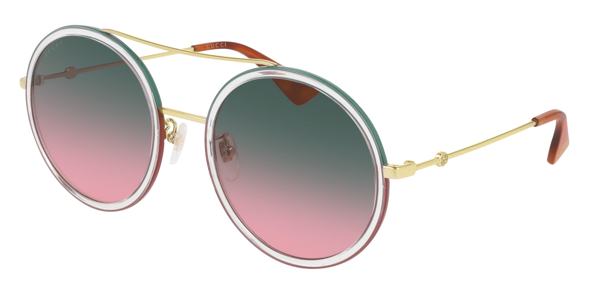 Gucci GG0061S 022 56 - Gold / Green Gradient #id:gg0061s022_s:114100