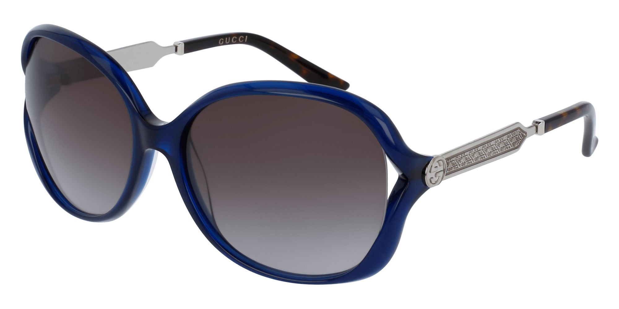Gucci GG0076S 005 60 - Blue/Silver / Gray Gradient #id:gg0076s005_s:106100