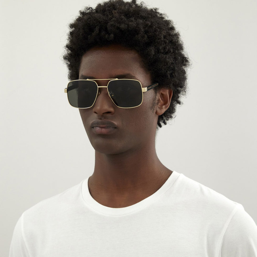 Gucci GG0529S 001 60 - Gold/Crystal / Gray #id:gg0529s001_s:100100