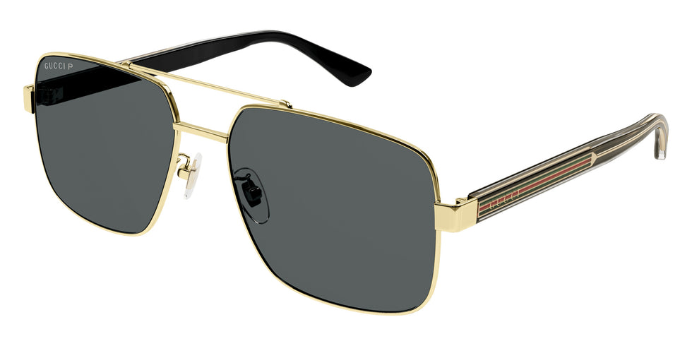 Gucci GG0529S 005 60 - Gold/Crystal / Smoke Polarized #id:gg0529s005_s:102105