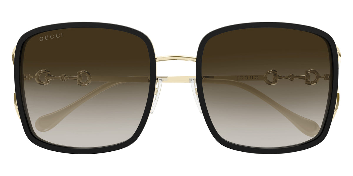 Gucci GG1016SK 004 58 - Black/Gold / Brown Gradient #id:gg1016sk004_s:100100