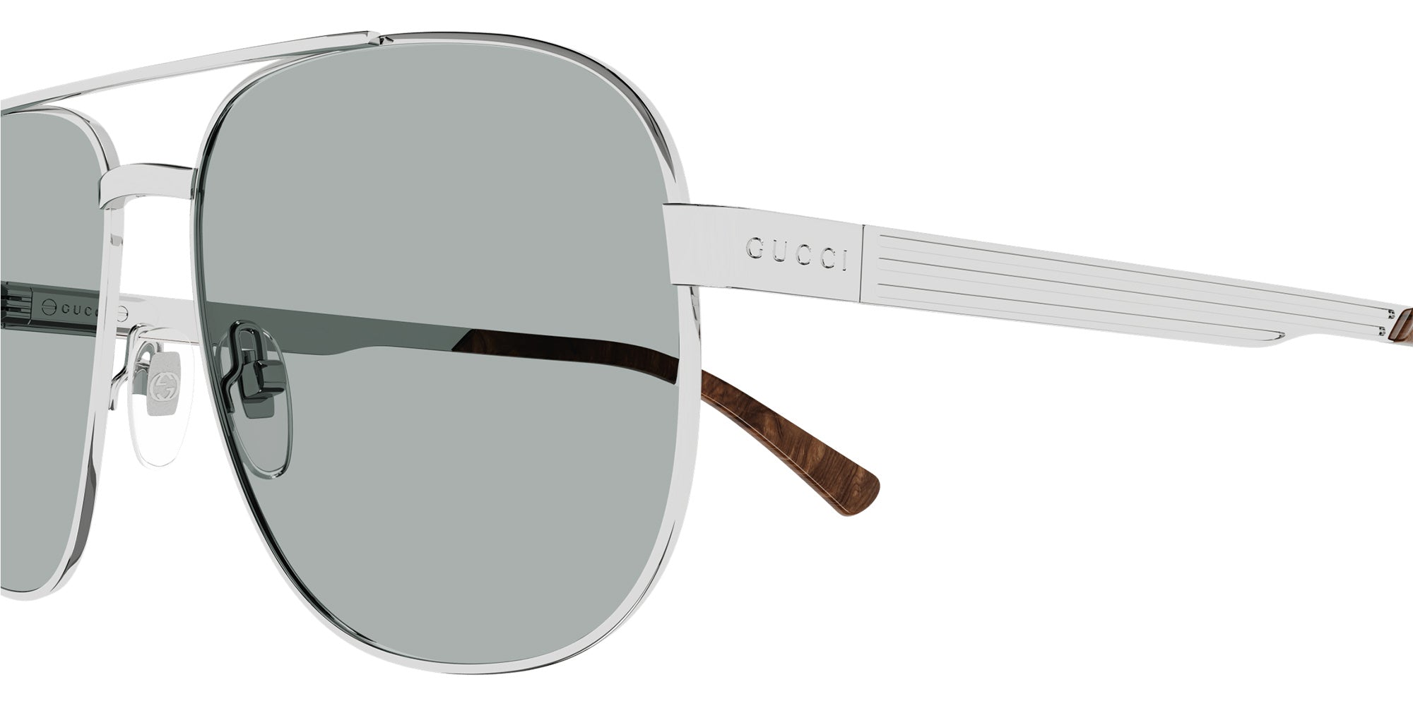 Gucci GG1223S 004 60 - Silver / Green #id:gg1223s004_s:102115