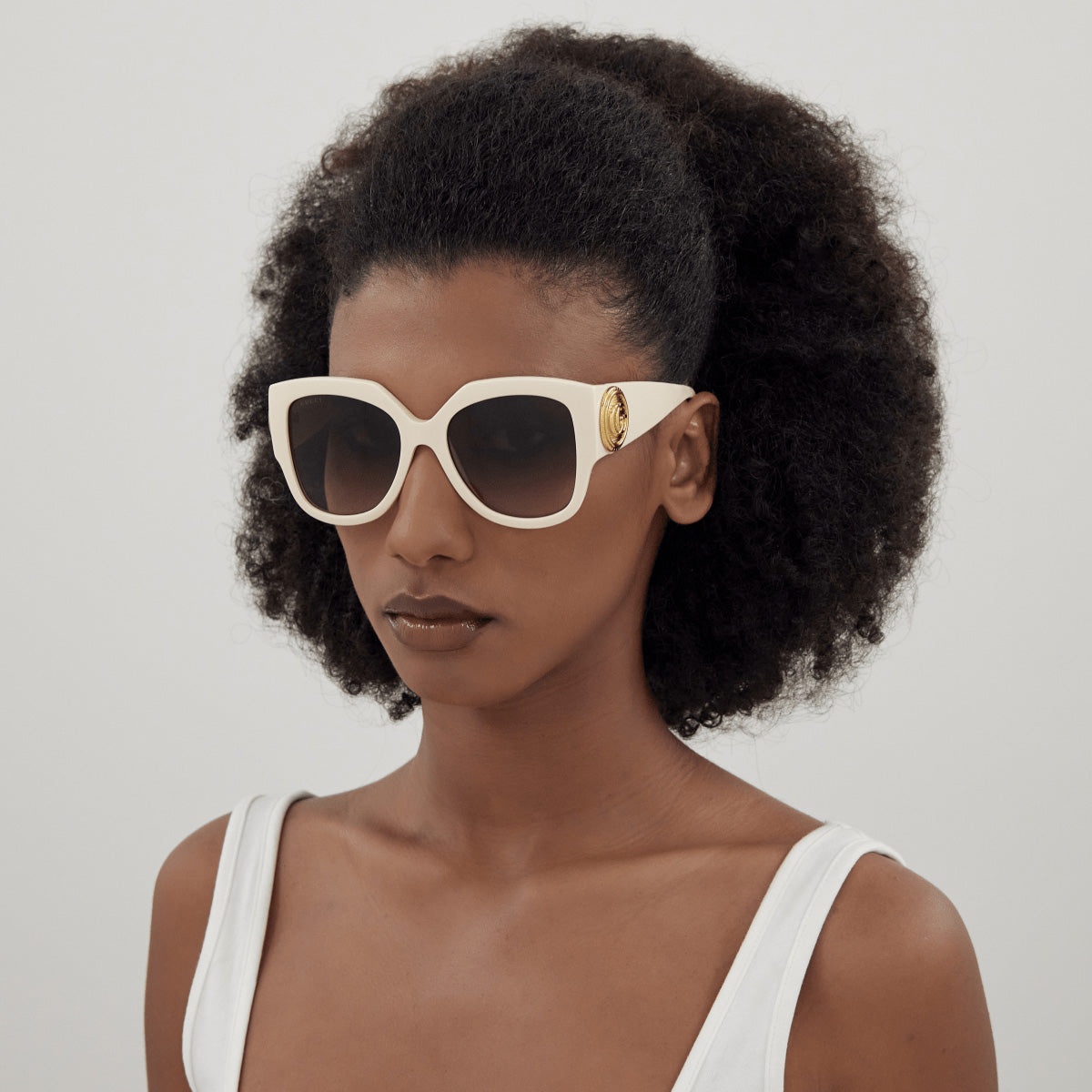 Gucci GG1407S 004 54 - Ivory / Brown Gradient #id:gg1407s004_s:102115