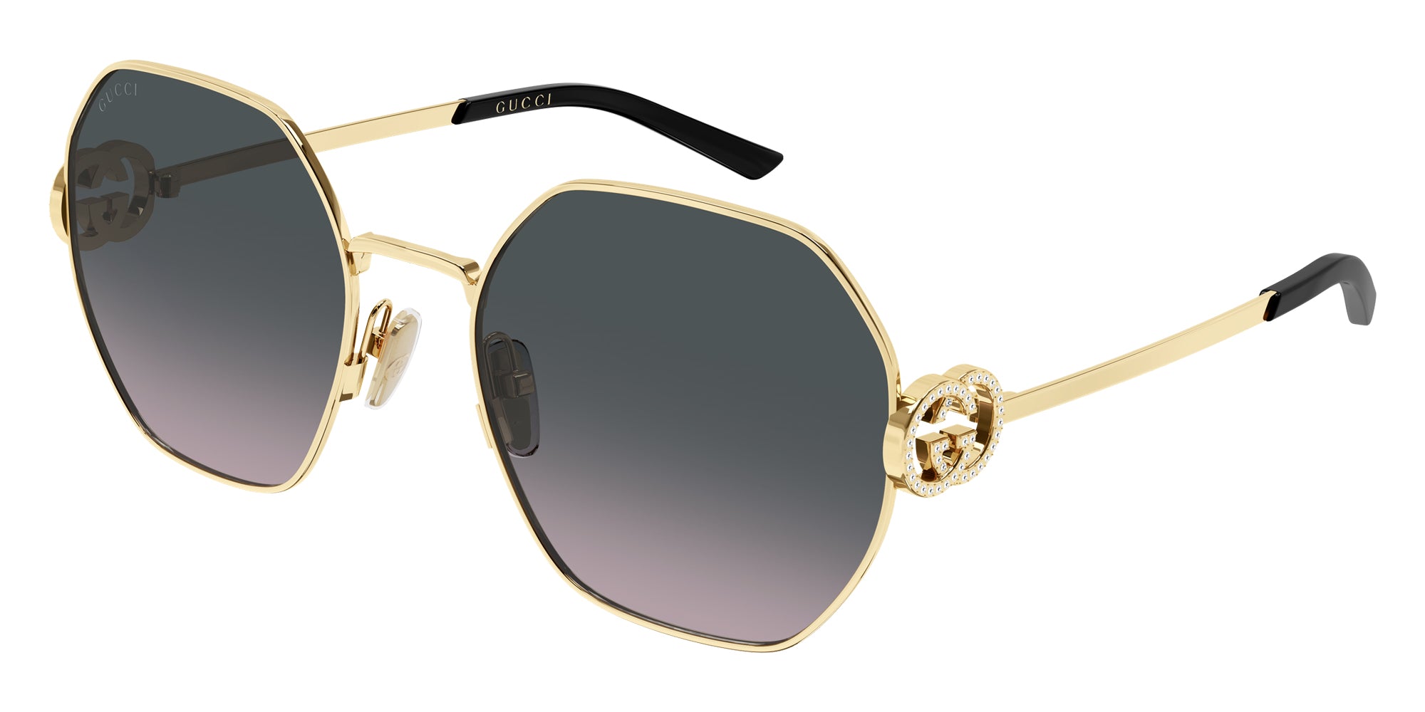 Gucci GG2046S 002 58 - Gold / Gray Gradient Double #id:gg2046s002_s:100105