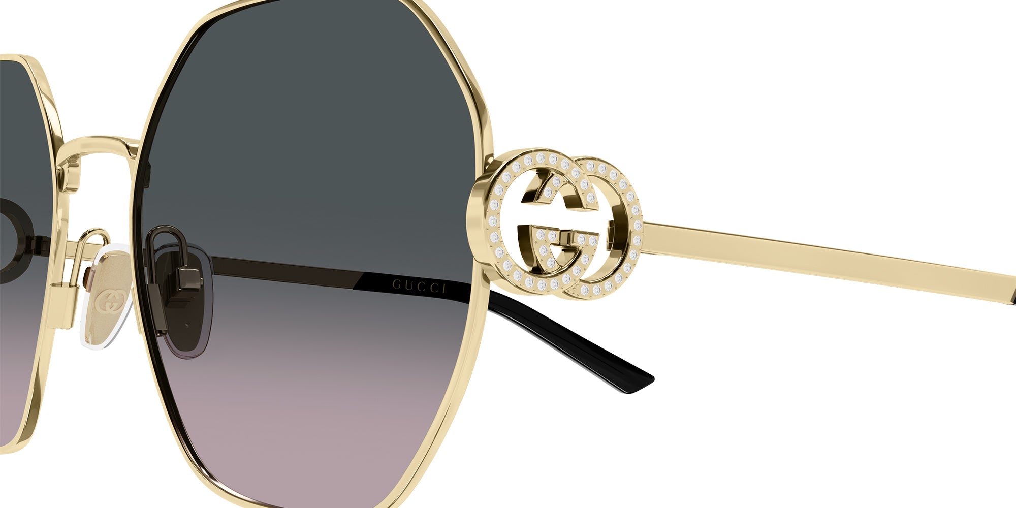 Gucci GG2046S 002 58 - Gold / Gray Gradient Double #id:gg2046s002_s:100110