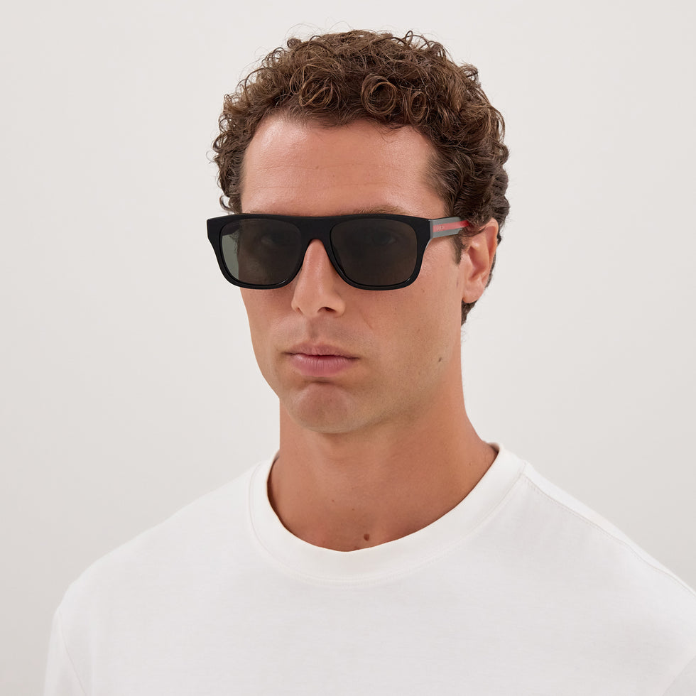 Gucci GG2119S 001 56 - Black/Green / Gray #id:gg2119s001_s:100115