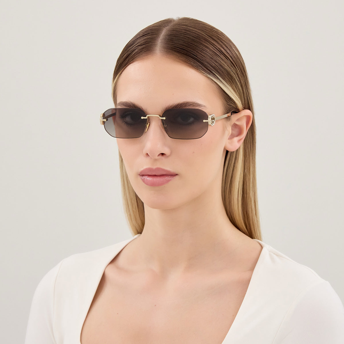 Gucci GG2228S 002 57 - Gold / Gray Gradient Double #id:gg2228s002_s:102115