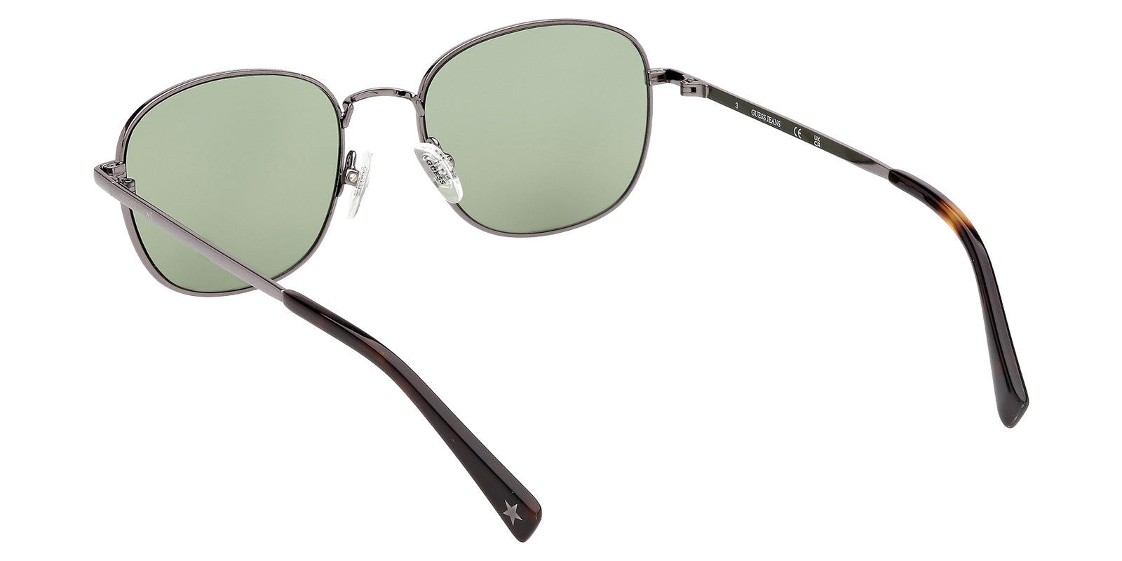 Guess GJ00011 08N 52 - Shiny Gunmetal / Green #id:gj0001108n_s:100115