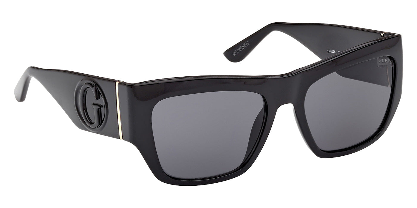 Guess GU00252 01A 54 - Shiny Black / Smoke #id:gu0025201a_s:100135