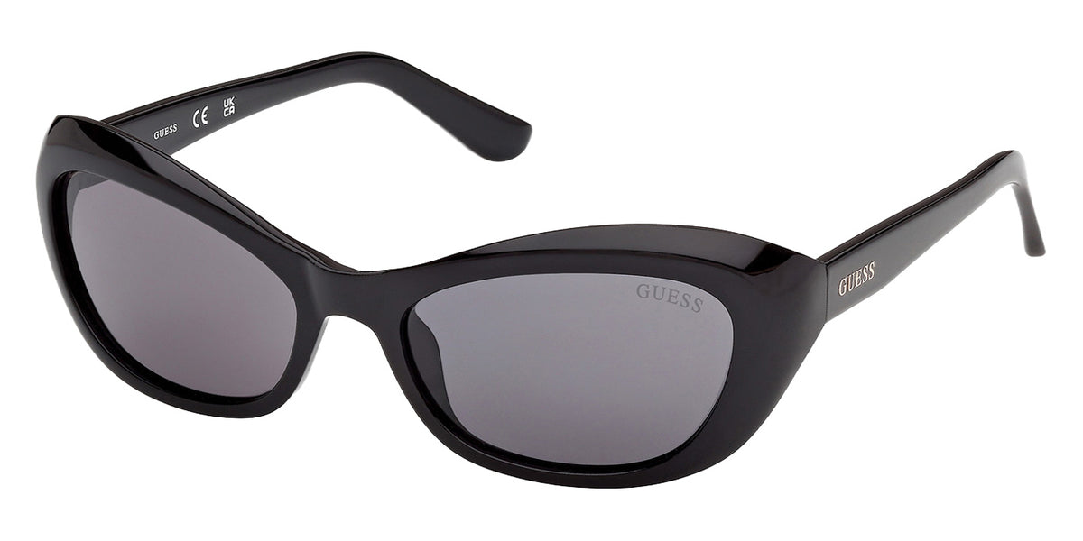 Guess GU00286 01A 55 - Shiny Black / Smoke #id:gu0028601a_s:100105