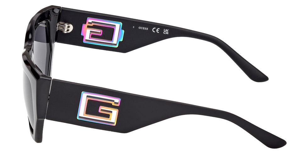 Guess GU00291 01A 54 - Shiny Black / Smoke 01A #id:gu0029101a_s:100110