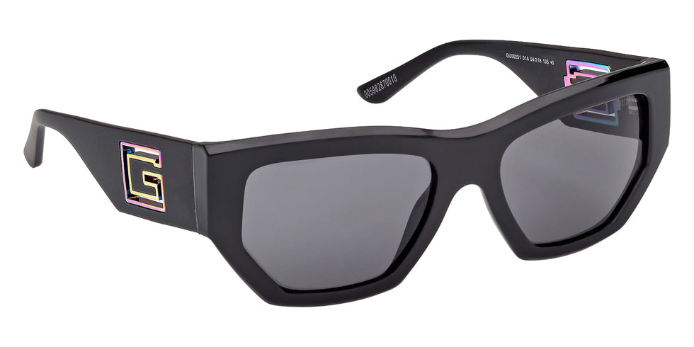 Guess GU00291 01A 54 - Shiny Black / Smoke 01A #id:gu0029101a_s:100135