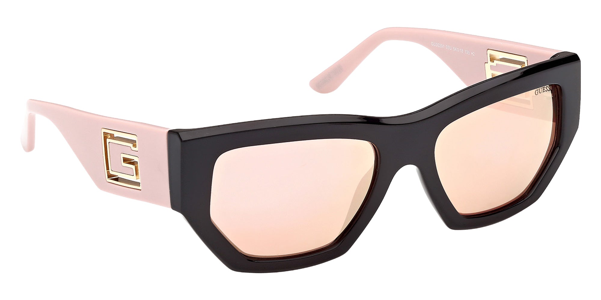 Guess GU00291 05U 54 - Shiny Black / Bordeaux Mirrored 05U #id:gu0029105u_s:102135