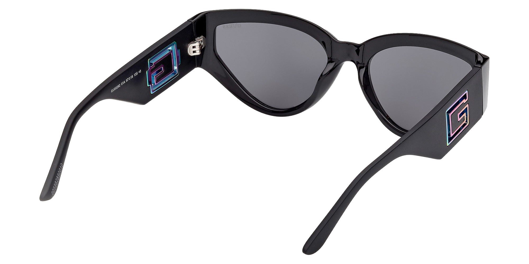 Guess GU00292 01A 57 - Shiny Black / Smoke 01A #id:gu0029201a_s:100125