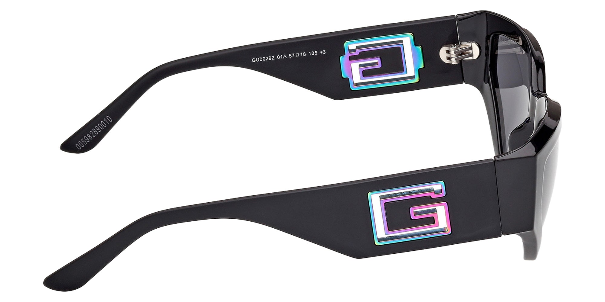 Guess GU00292 01A 57 - Shiny Black / Smoke 01A #id:gu0029201a_s:100130