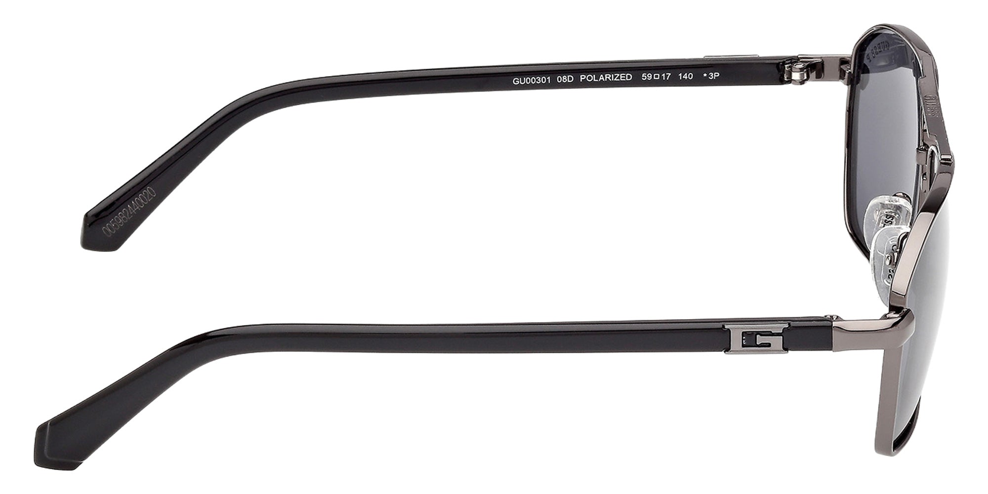 Guess GU00301 08D 59 - Shiny Gunmetal / Smoke Polarized 08D #id:gu0030108d_s:100130
