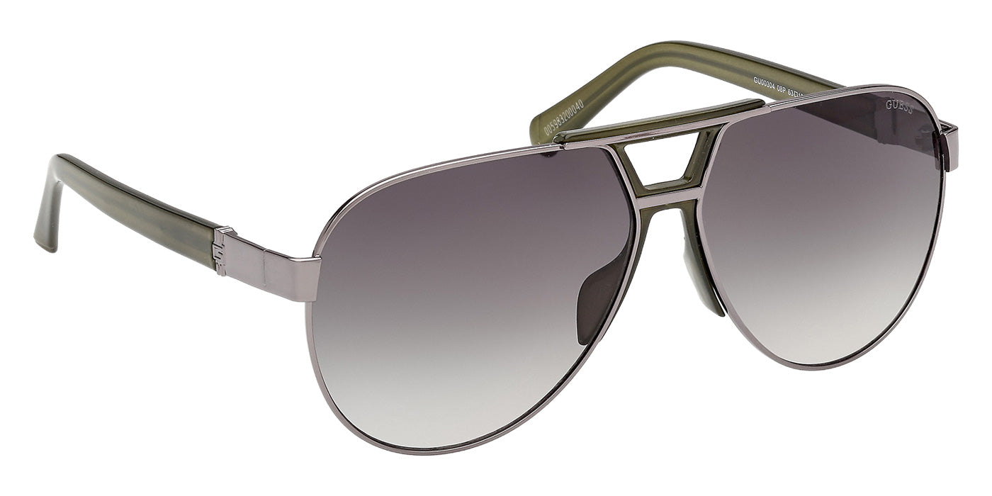 Guess GU00304 08P 63 - Shiny Gunmetal / Gradient Green #id:gu0030408p_s:104135