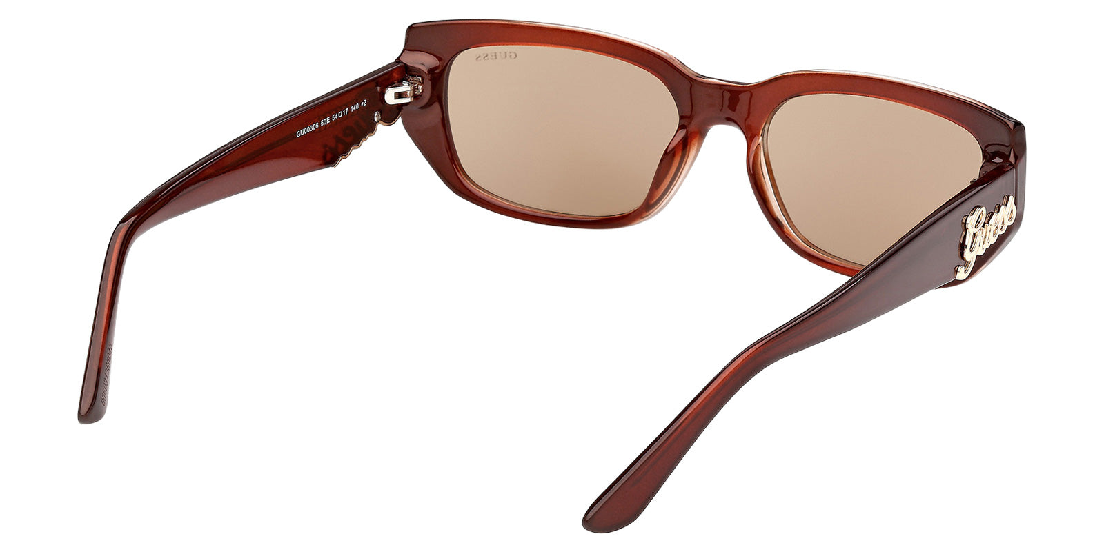 Guess GU00306 50E 54 - Shiny Dark Brown / Brown #id:gu0030650e_s:102125