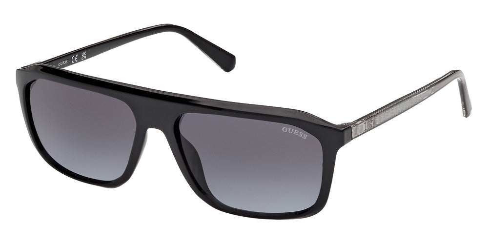 Guess GU00311 01B 57 - Shiny Black / Gradient Smoke #id:gu0031101b_s:100105