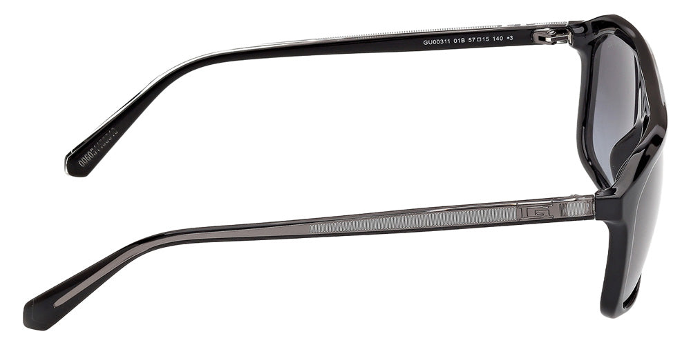 Guess GU00311 01B 57 - Shiny Black / Gradient Smoke #id:gu0031101b_s:100130