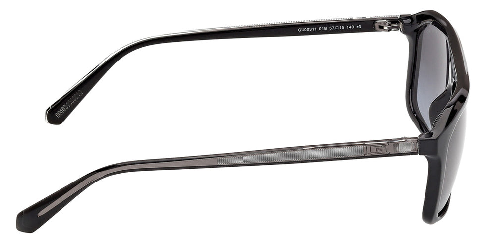 Guess GU00311 01B 57 - Shiny Black / Gradient Smoke #id:gu0031101b_s:100130