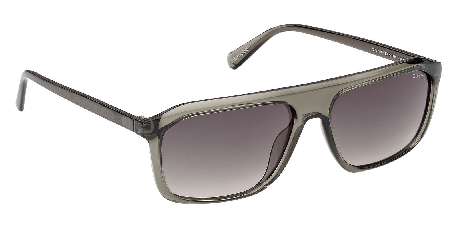 Guess GU00311 96B 57 - Shiny Dark Green / Gradient Smoke #id:gu0031196b_s:100135