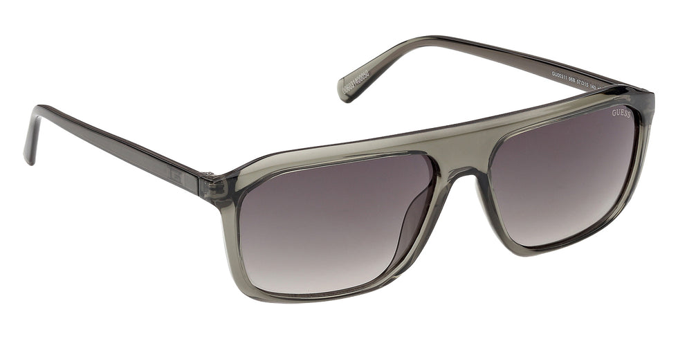 Guess GU00311 96B 57 - Shiny Dark Green / Gradient Smoke #id:gu0031196b_s:100135