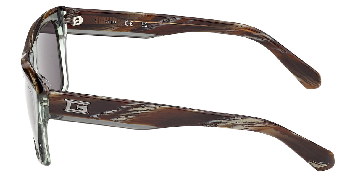 Guess GU00368 96A 55 - Shiny Dark Green / Smoke #id:gu0036896a_s:104110