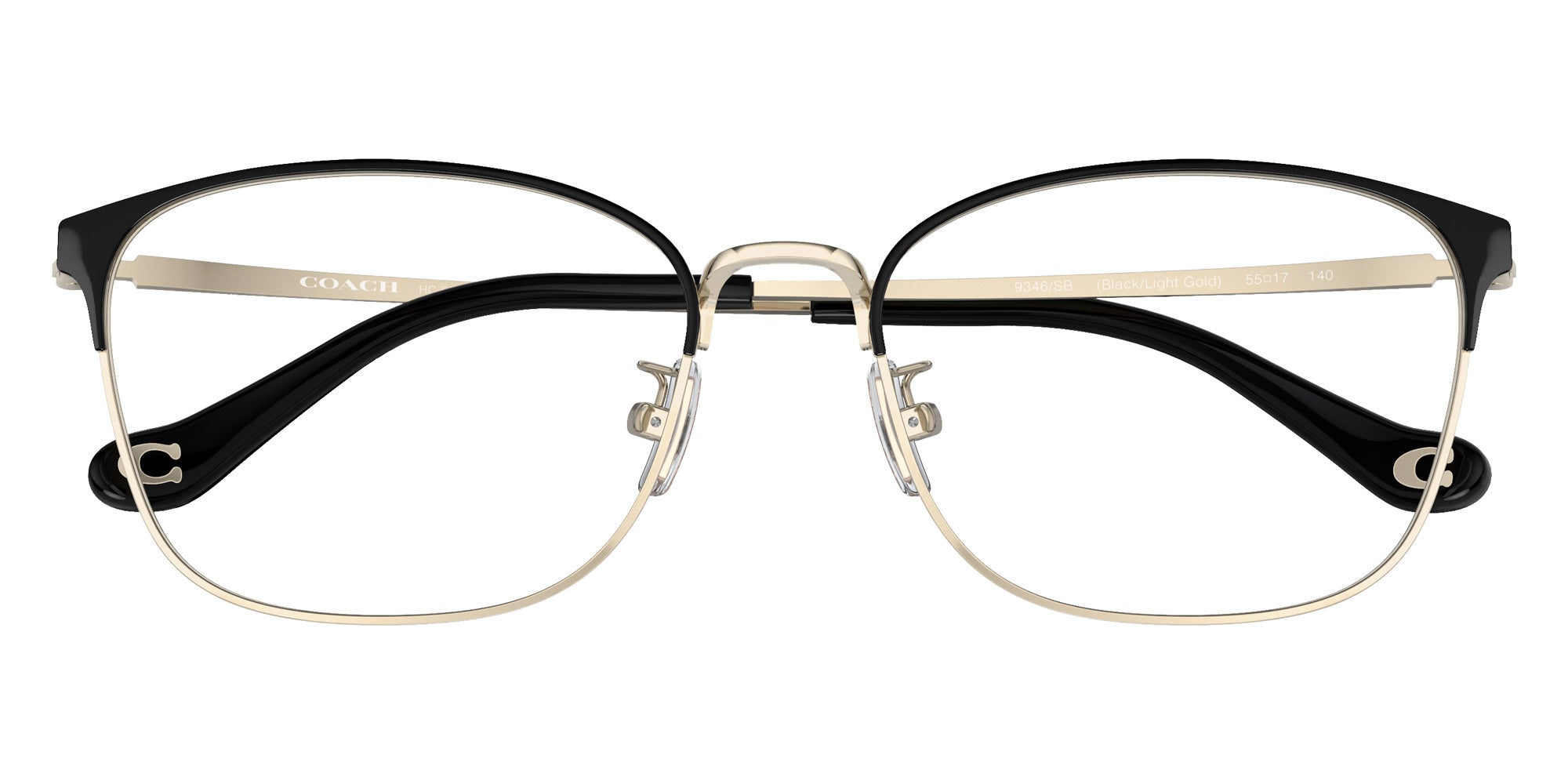 Coach HC5135 9346SB 55 - Black/Light Gold / Clear/Blue Light/Etc #id:hc51359346sb_s:100120