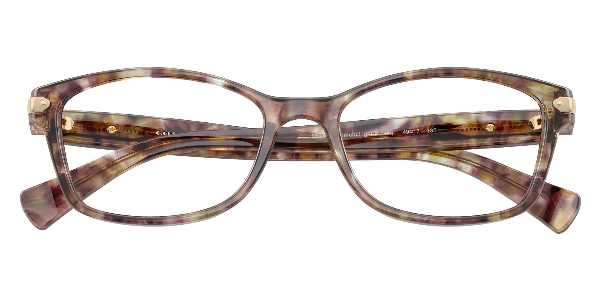 Coach HC6065 5287 49 - Light Brown Confetti Tortoise #id:hc60655287_s:100120