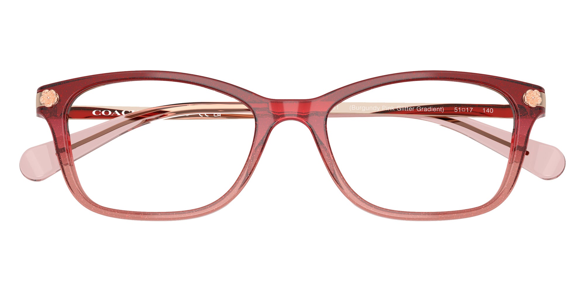 Coach HC6142 5551 51 - Burgundy Pink Glitter Gradient #id:hc61425551_s:102120