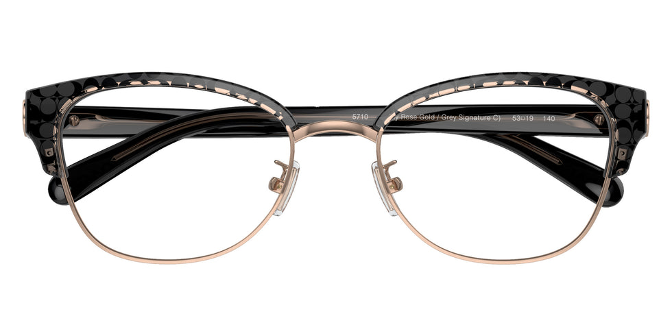 Coach HC6195 5710 53 - Shiny Rose Gold Gray Signature C #id:hc61955710_s:104120