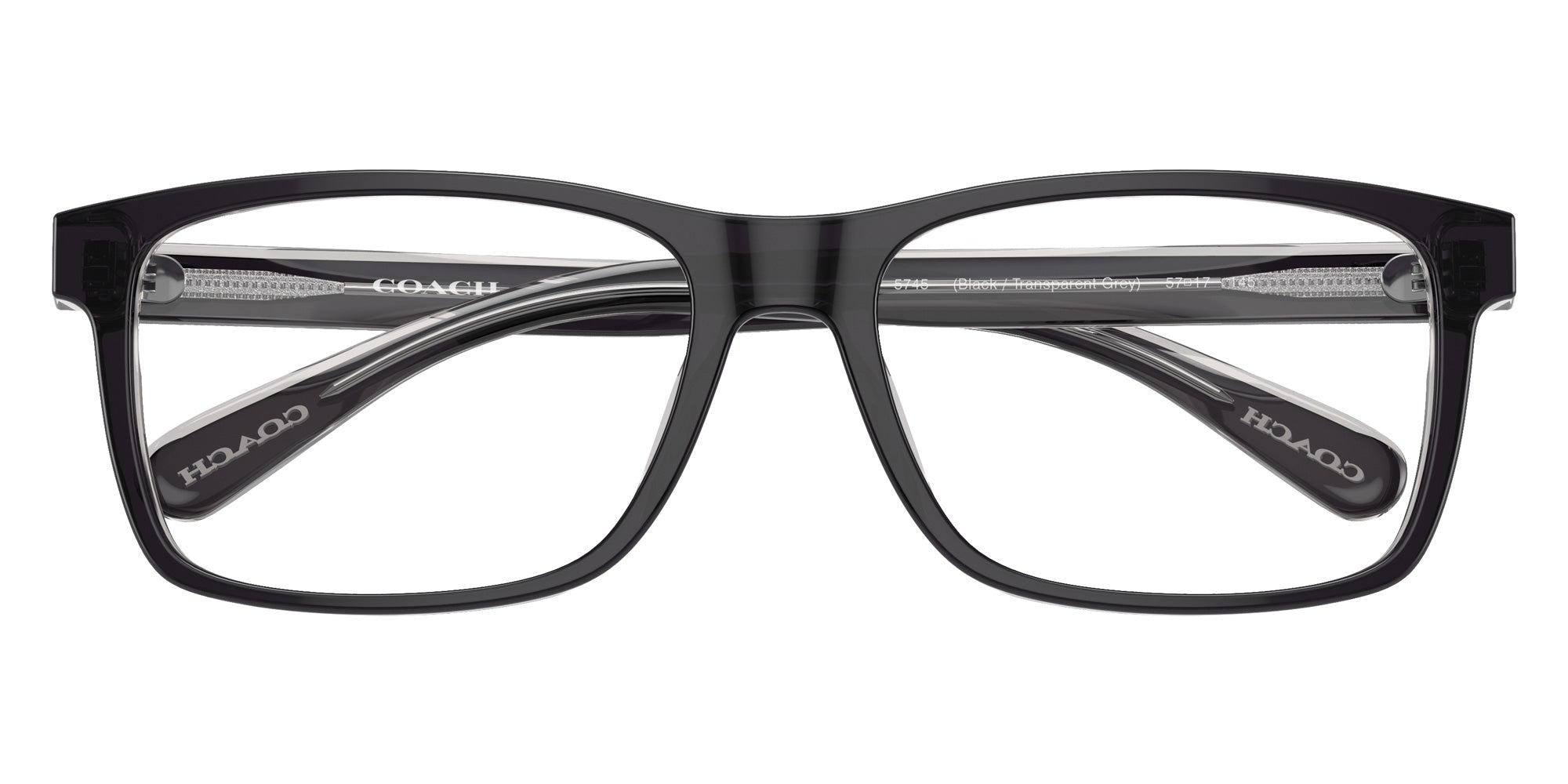 Coach HC6213U 5745 57 - Black/Transparent Gray #id:hc6213u5745_s:100120