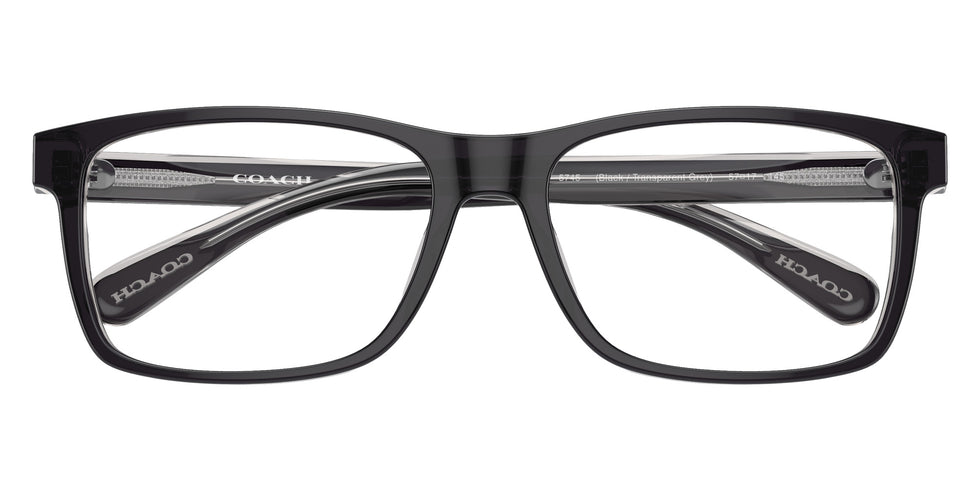 Coach HC6213U 5745 57 - Black/Transparent Gray #id:hc6213u5745_s:100120