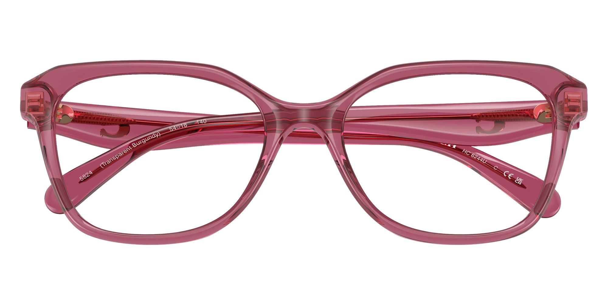 Coach HC6244U CY043 5824 54 - Transparent Burgundy #id:hc6244u5824_s:106120
