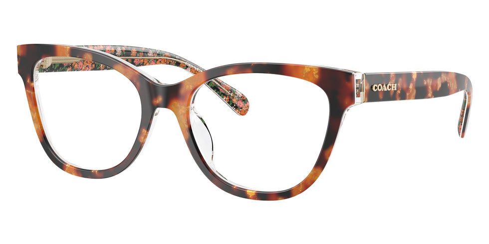 Coach HC6249U 5857 53 - Amber Tortoise/Orange Floral #id:hc6249u5857_s:102105