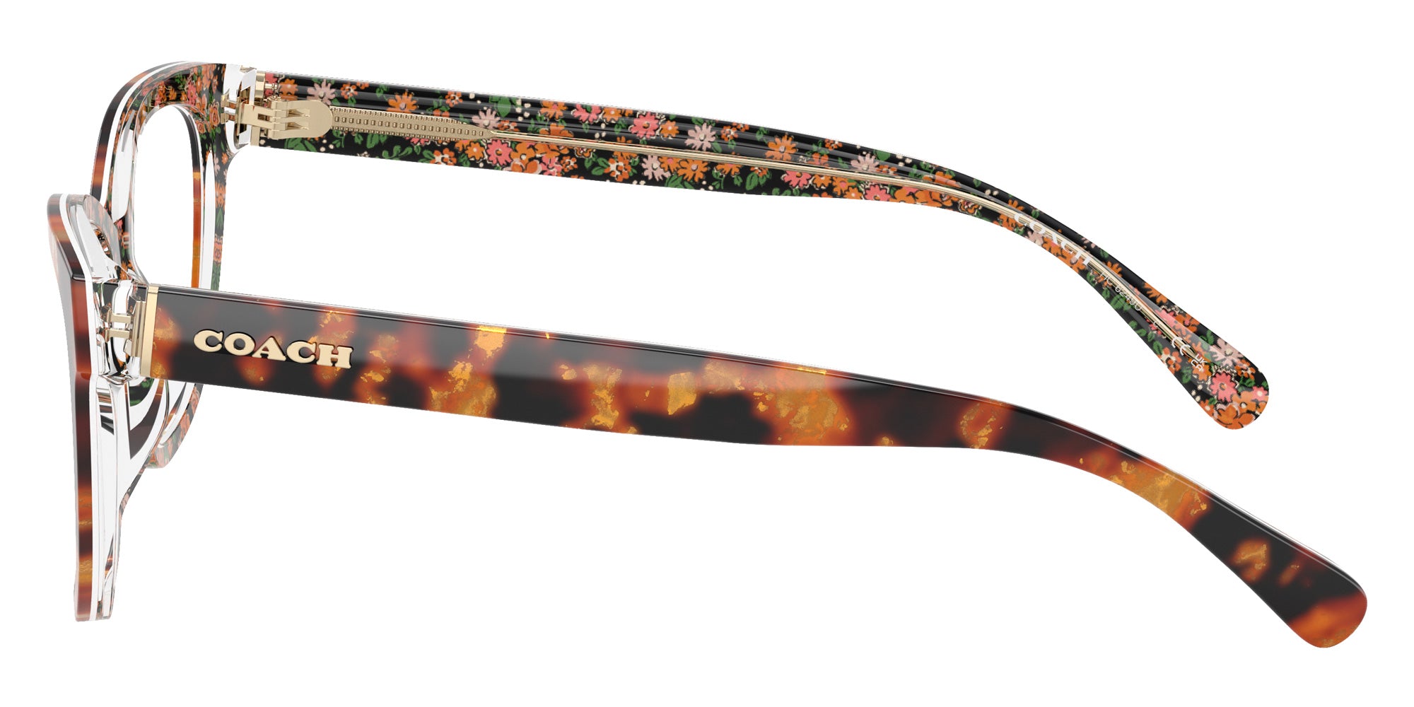 Coach HC6249U 5857 53 - Amber Tortoise/Orange Floral #id:hc6249u5857_s:102110