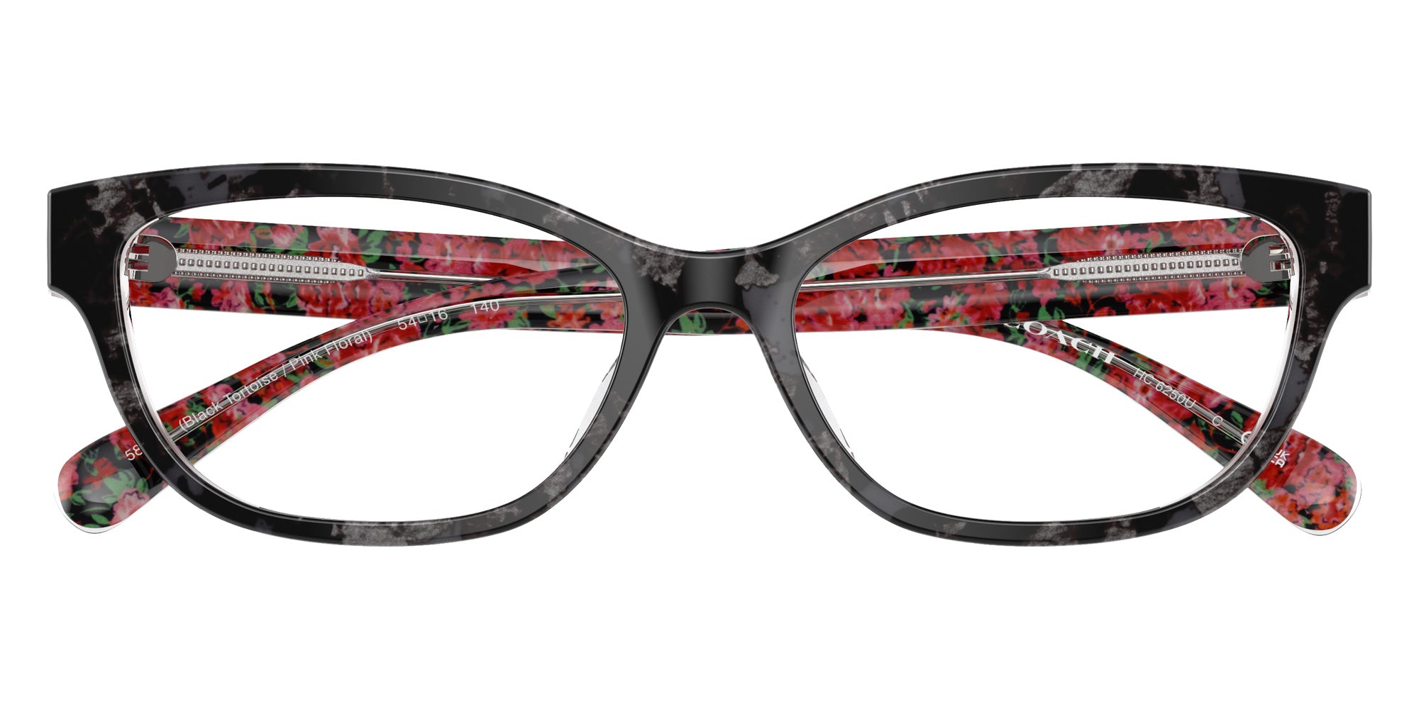 Coach HC6250U 5856 51 - Black Tortoise/Pink Floral #id:hc6250u5856_s:104120