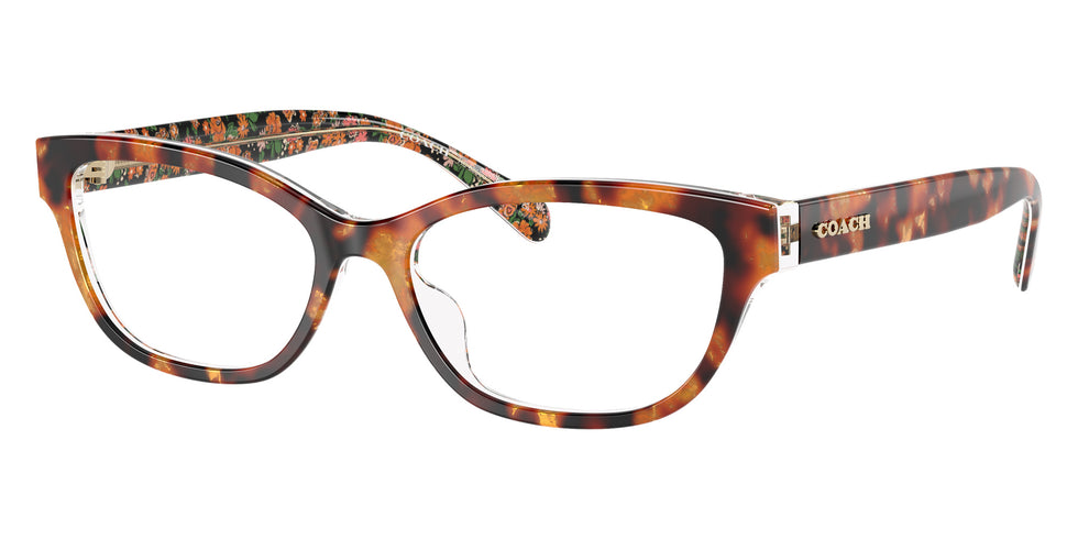 Coach HC6250U 5857 51 - Amber Tortoise/Orange Floral #id:hc6250u5857_s:108105
