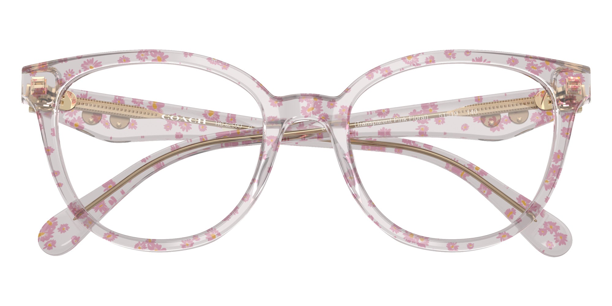 Coach HC6259U 5953SB 51 - Transparent Pink Floral Print #id:hc6259u5953sb_s:100100
